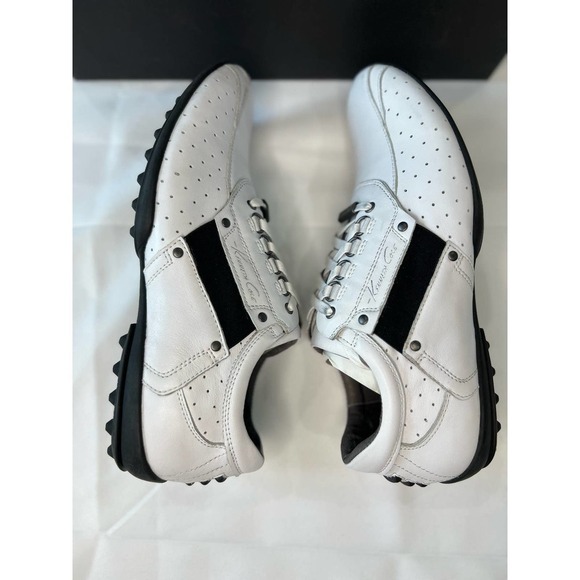 NWT in BOX KENNETH COLE Women's White w/ Black Stripe Hybrid Golf Shoes 7.5 C - Picture 4 of 7
